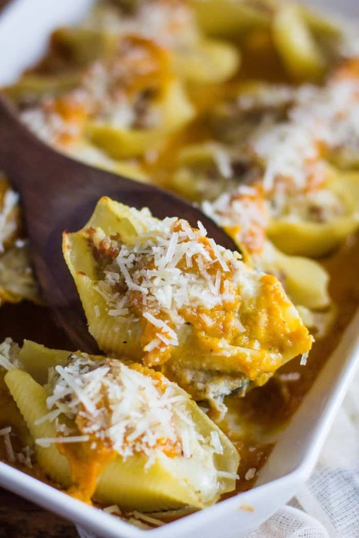 Stuffed Shells with Butternut Squash Sauce