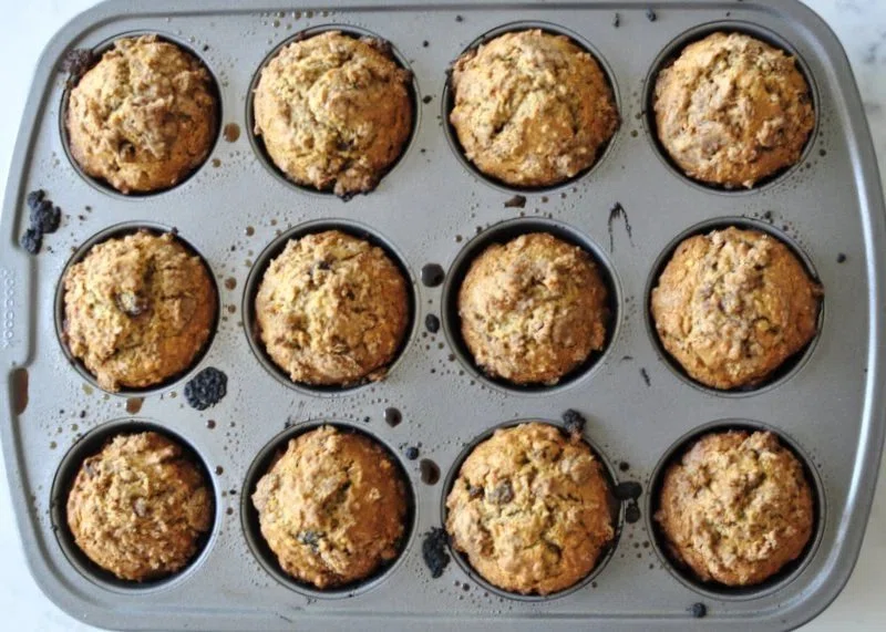 Healthy Cinnamon Raisin Lactation Muffins