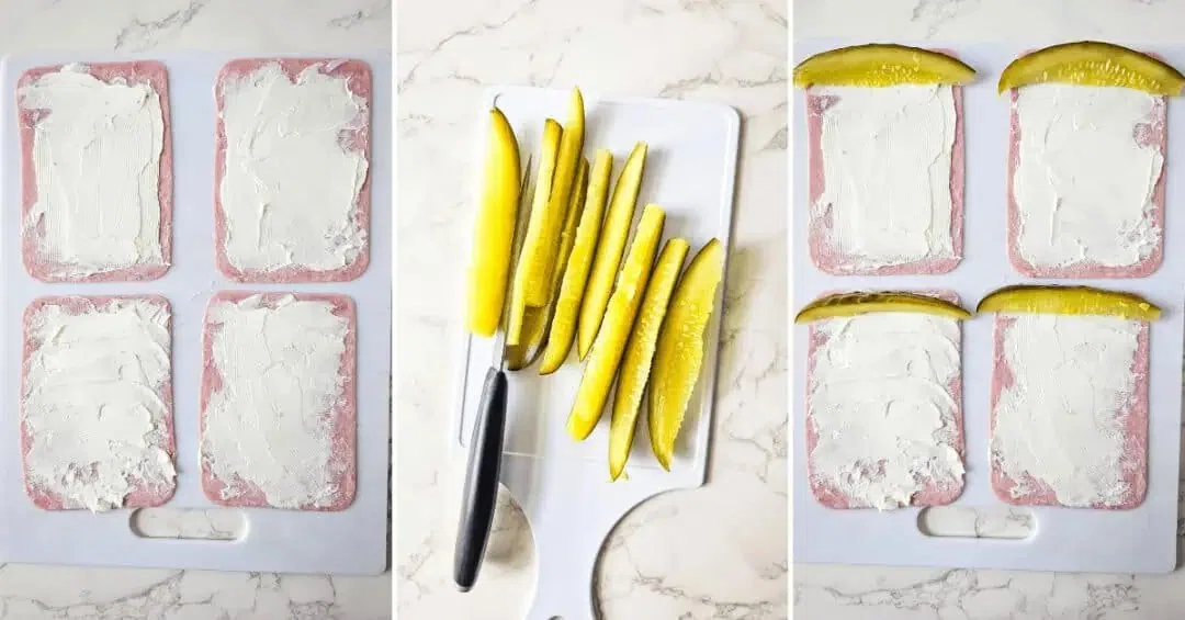 Ham and Pickle Roll Ups