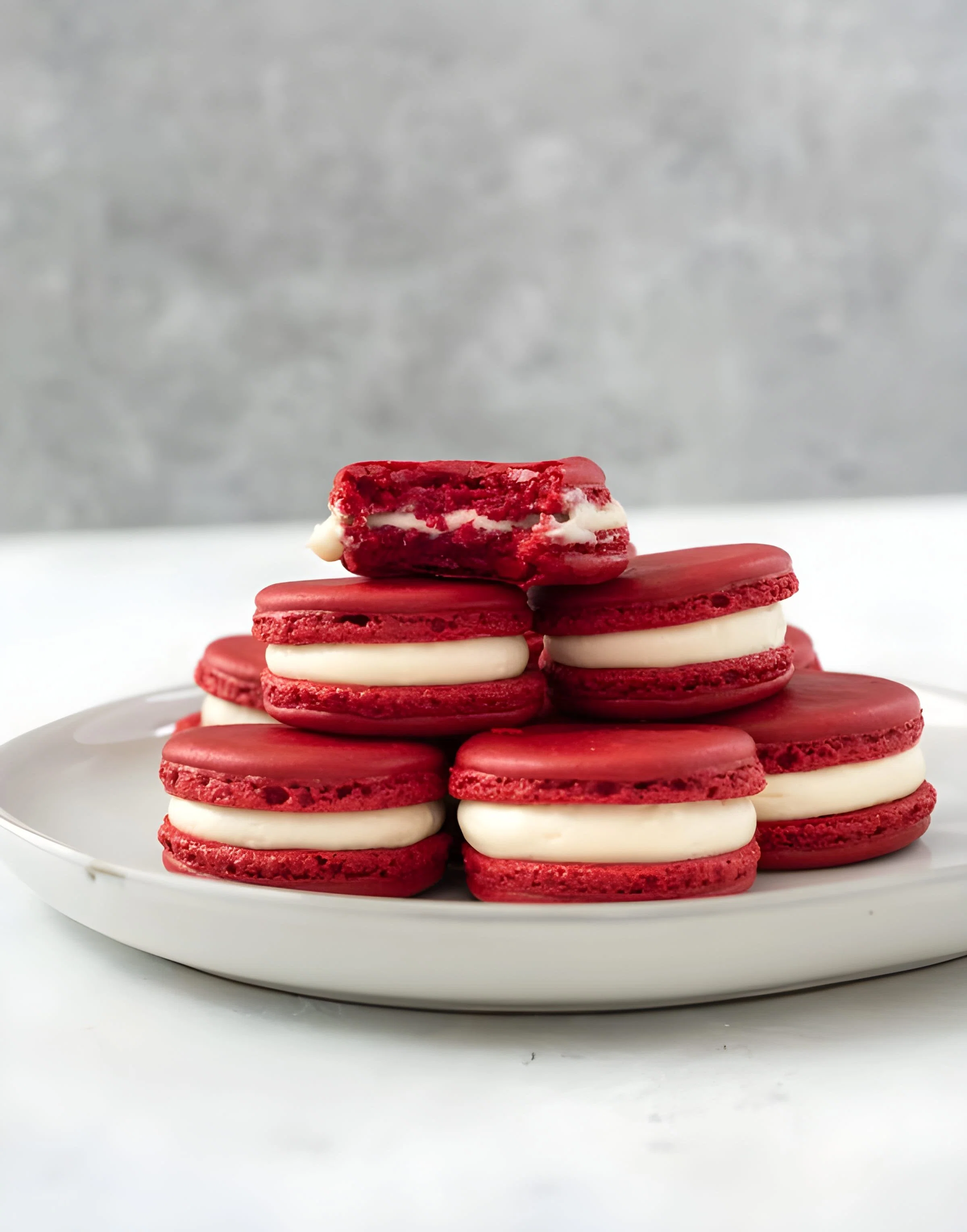 Red Velvet Macarons