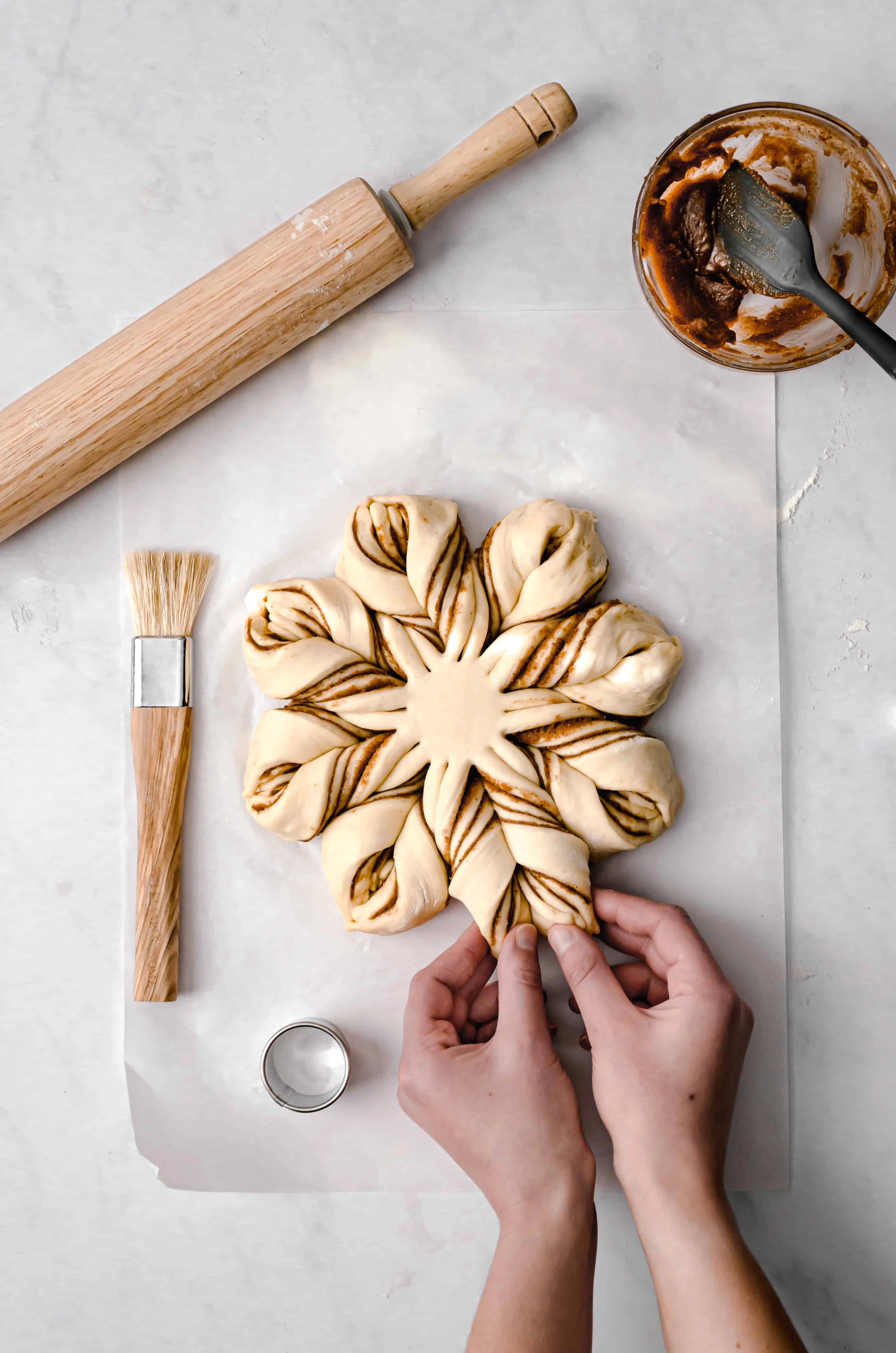 Overnight Buttermilk Cinnamon Star Bread