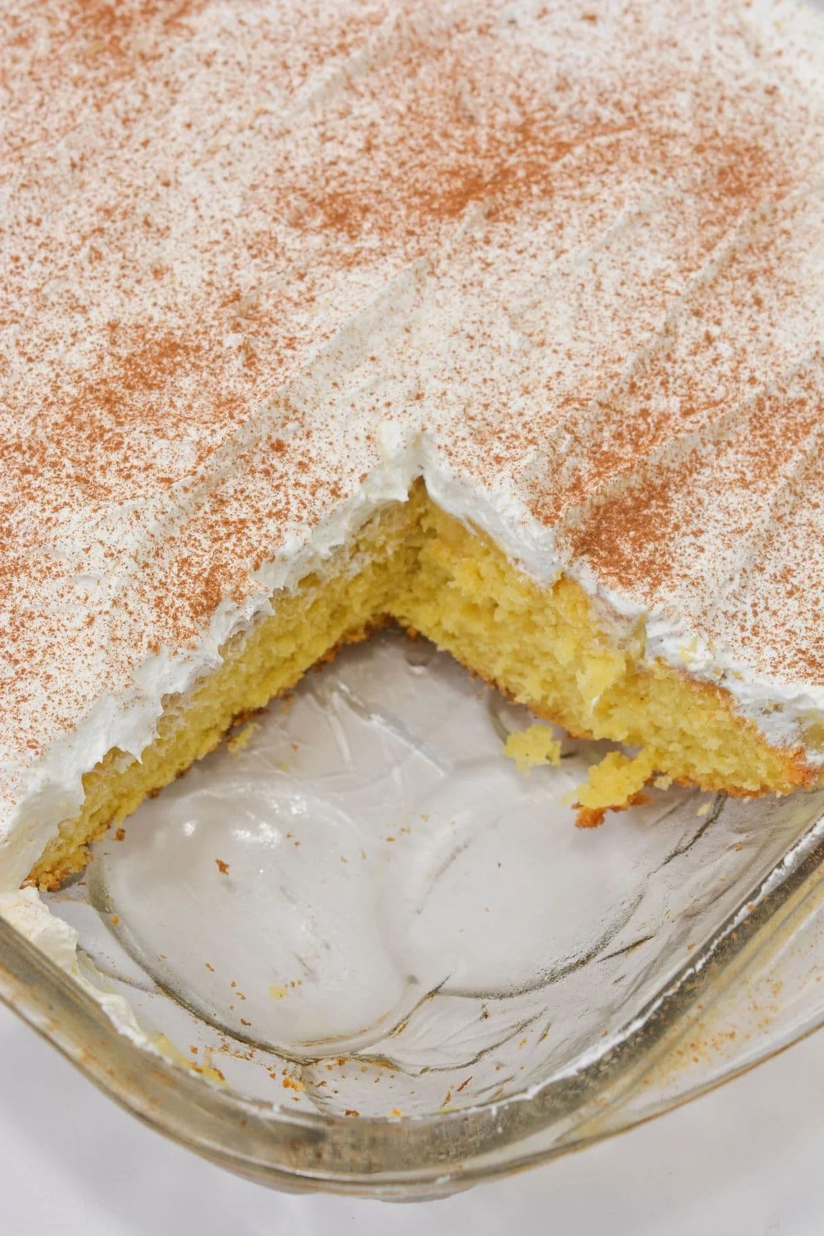 Eggnog Poke Cake