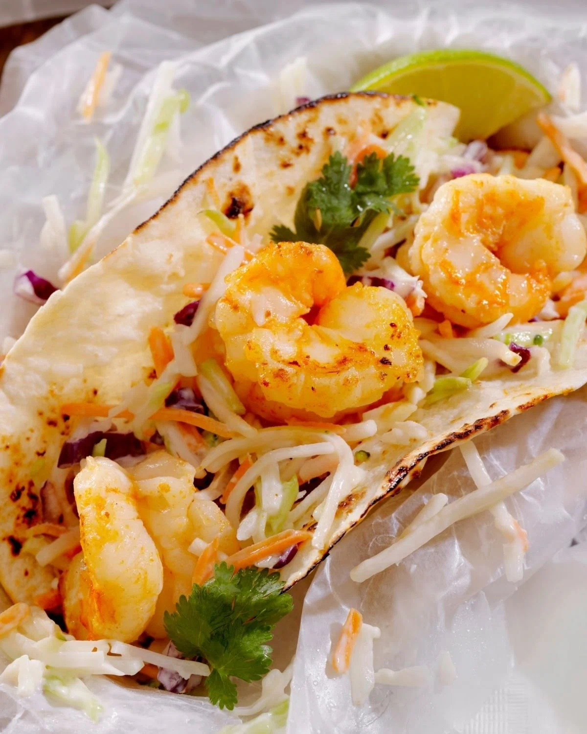 Shrimp Mango Salsa Tacos