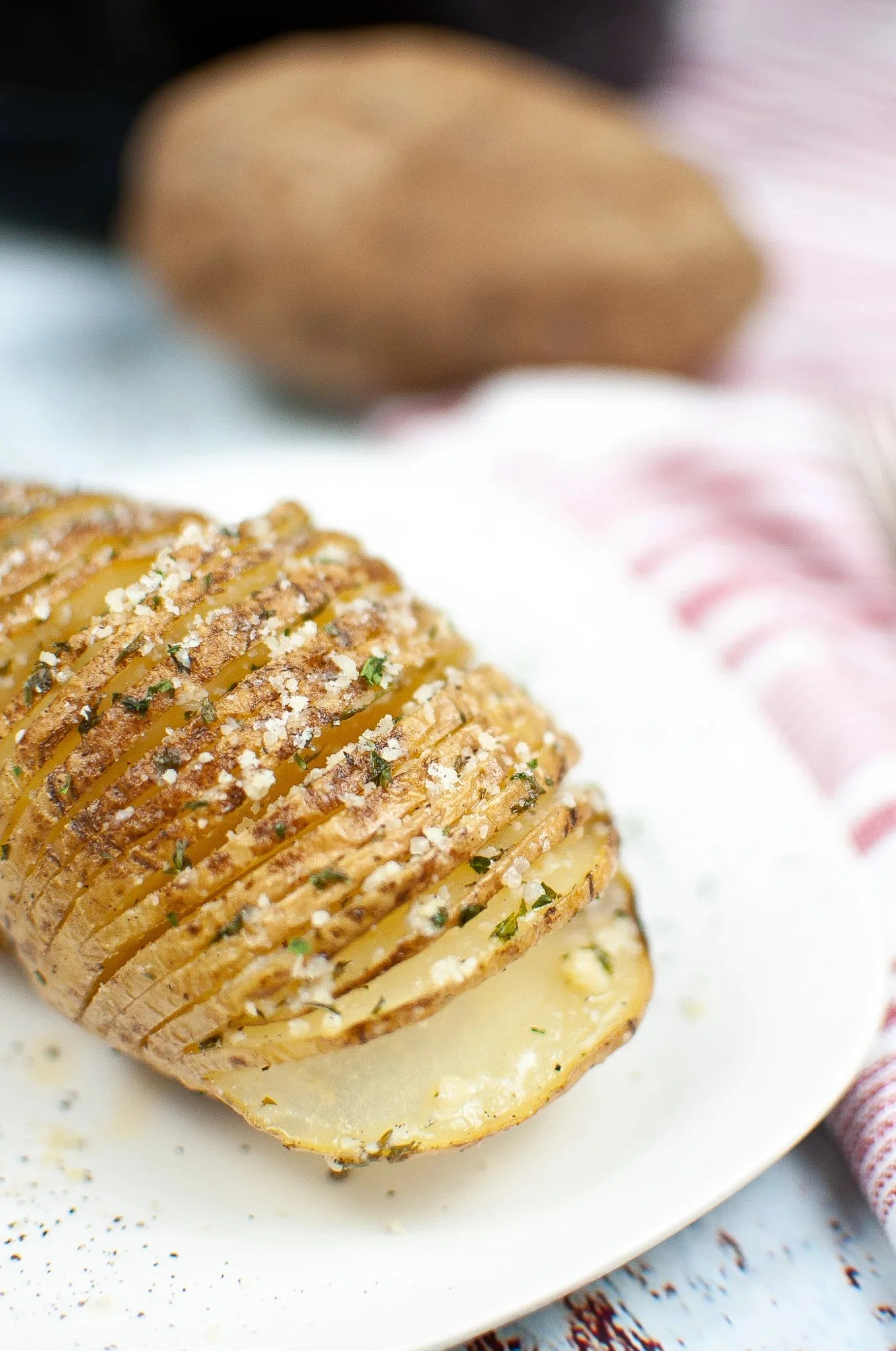 Air Fryer Hasselback Potatoes