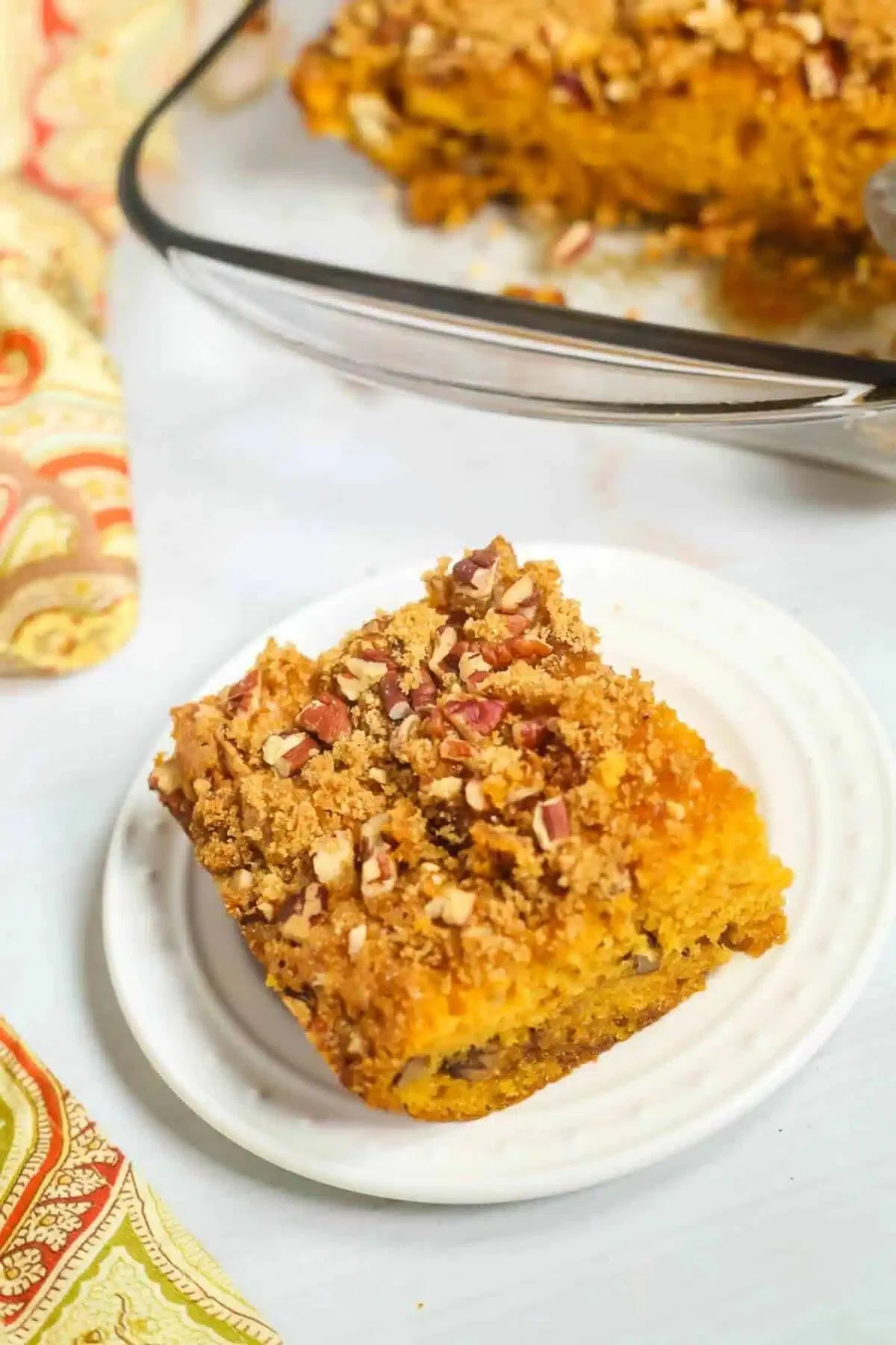 Butterscotch Cake with Streusel Topping