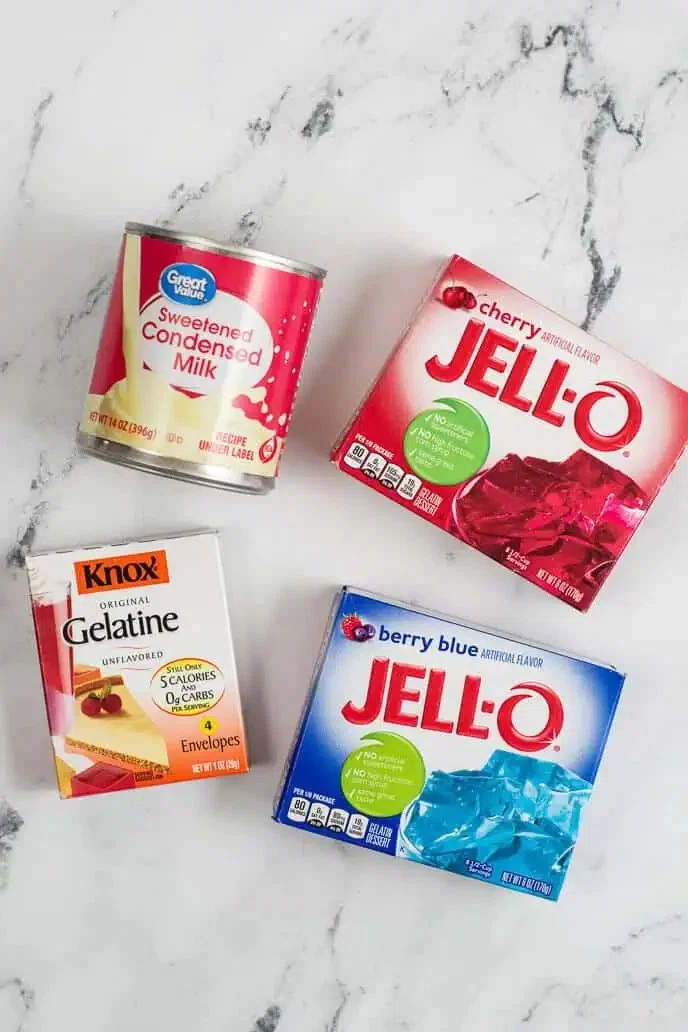Patriotic Layered Jello