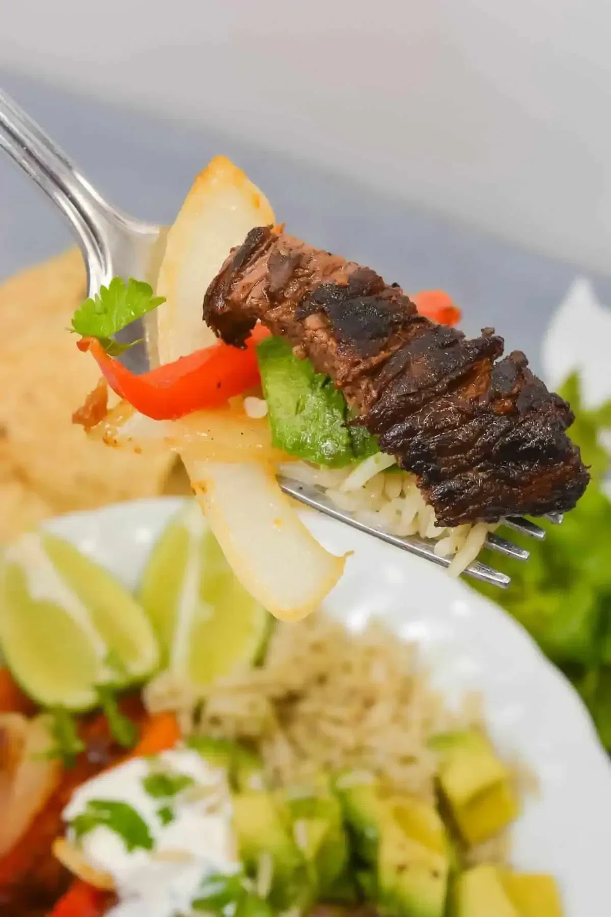 Fajita Steak and Rice Bowl