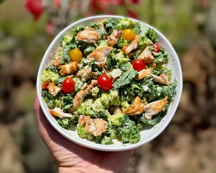 Healthy Homemade Chicken Caesar Salad
