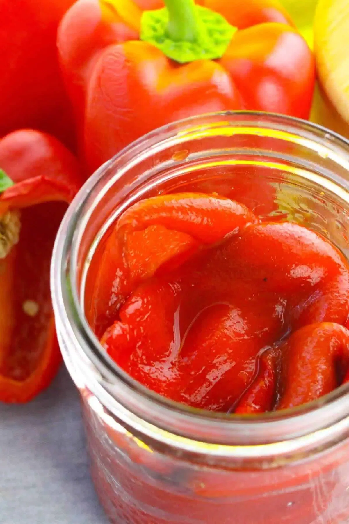 Homemade Roasted Red Bell Peppers