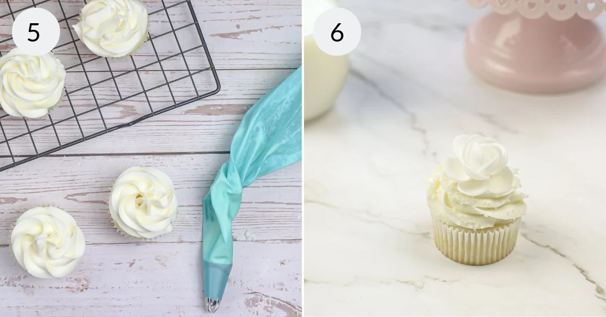 White Wedding Cake Cupcakes