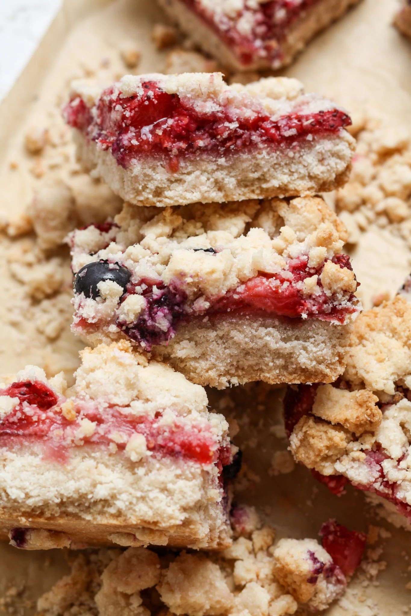Strawberry Crumble Bars