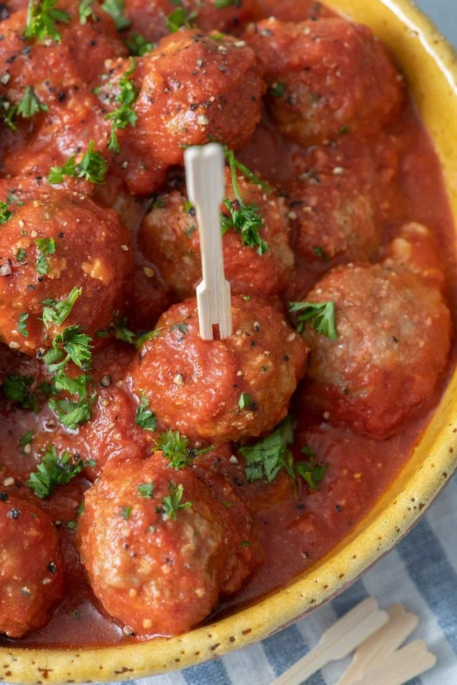 Cheesy Meatballs