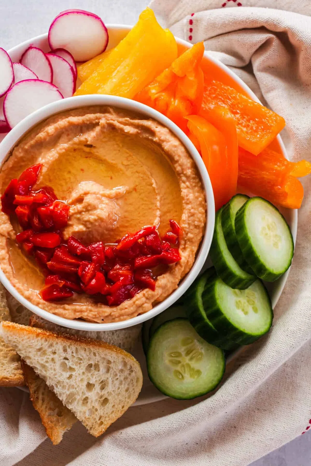 Roasted Red Pepper Hummus