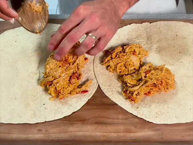 High Protein Chicken Quesadilla with Avocado Yogurt Sauce