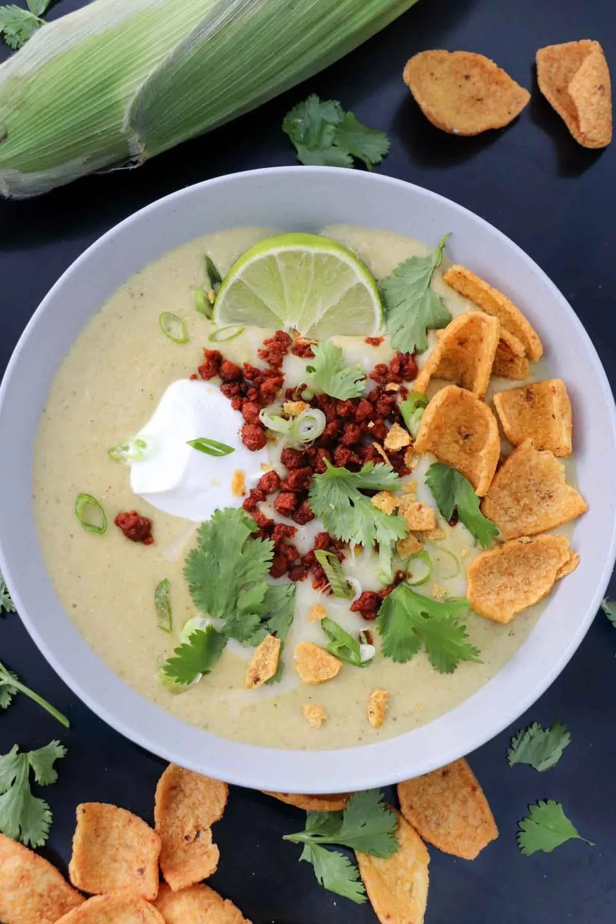 Corn and Poblano Chowder