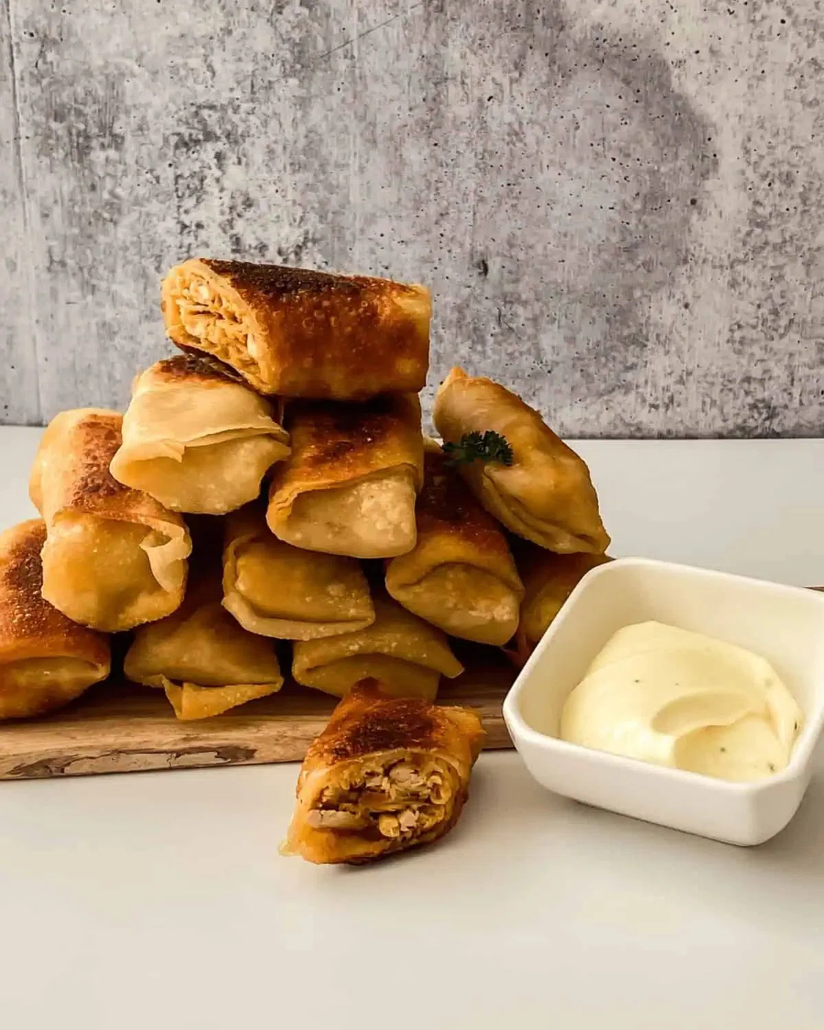 Buffalo Chicken Egg Rolls