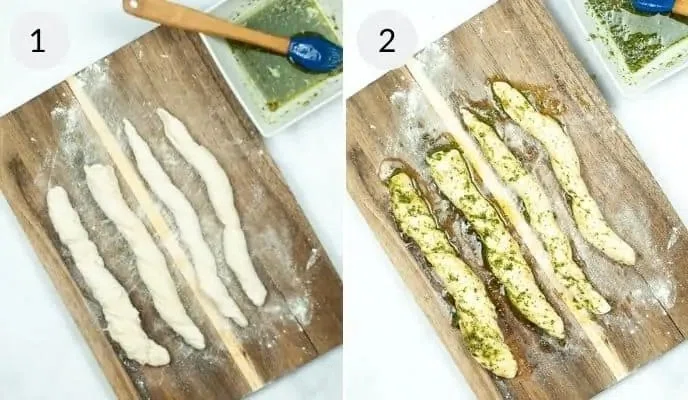 Air Fryer Garlic Breadsticks