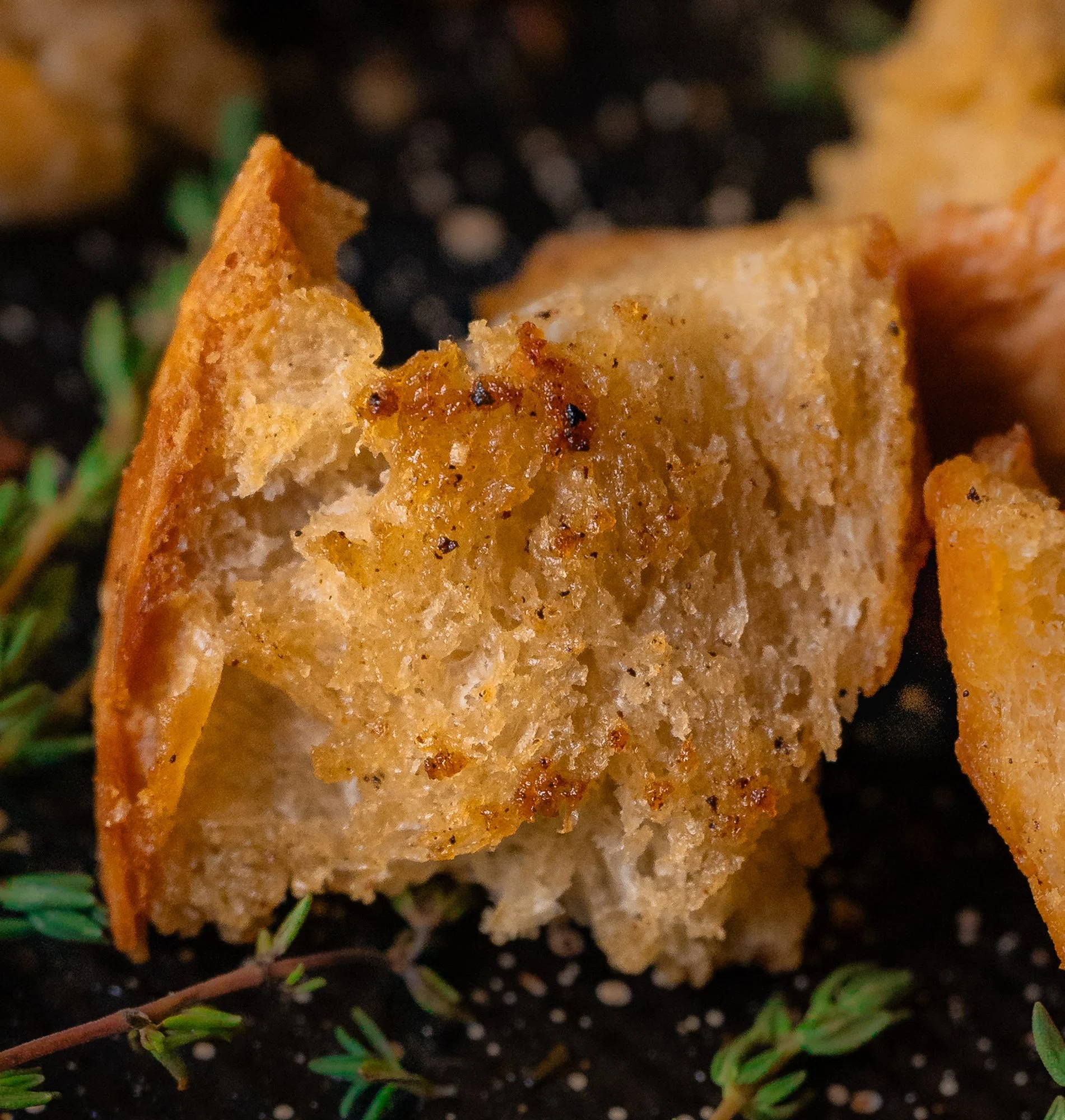 Crispy Homemade Sourdough Croutons