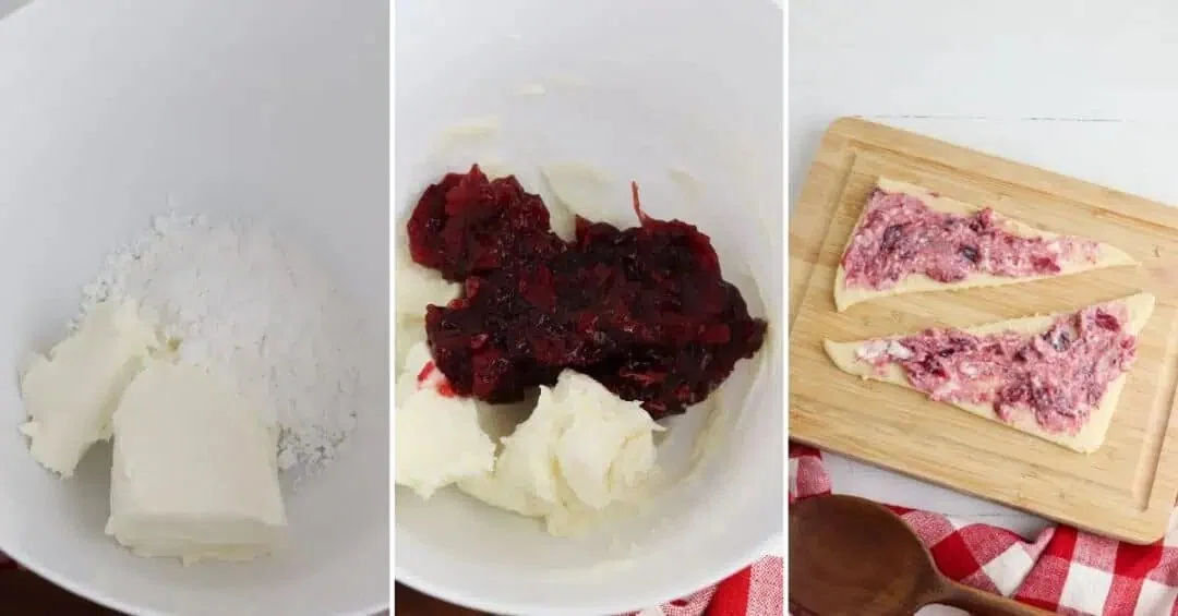 Cranberry Cheesecake Crescent Rolls