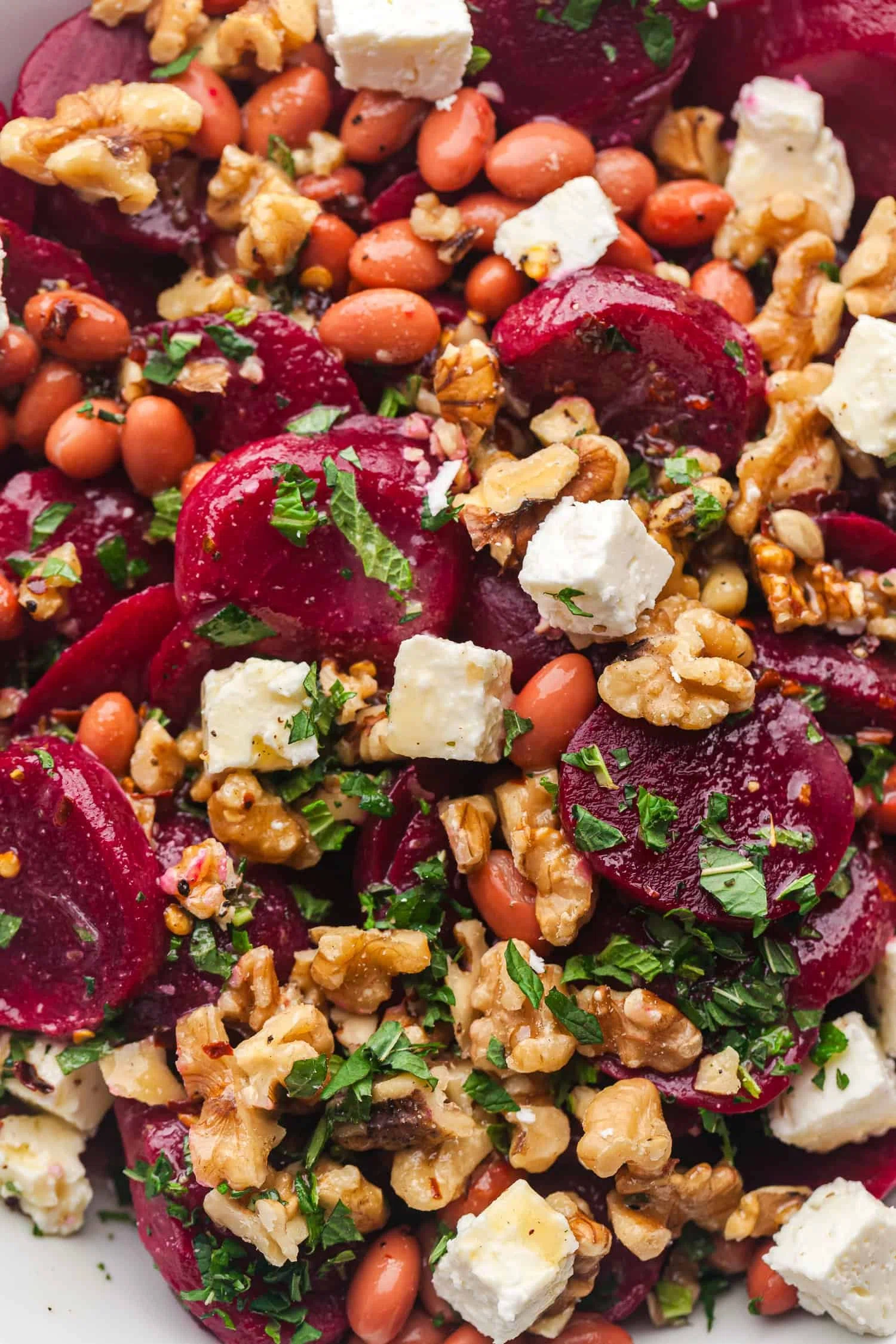 Beet Salad with Feta and Walnuts
