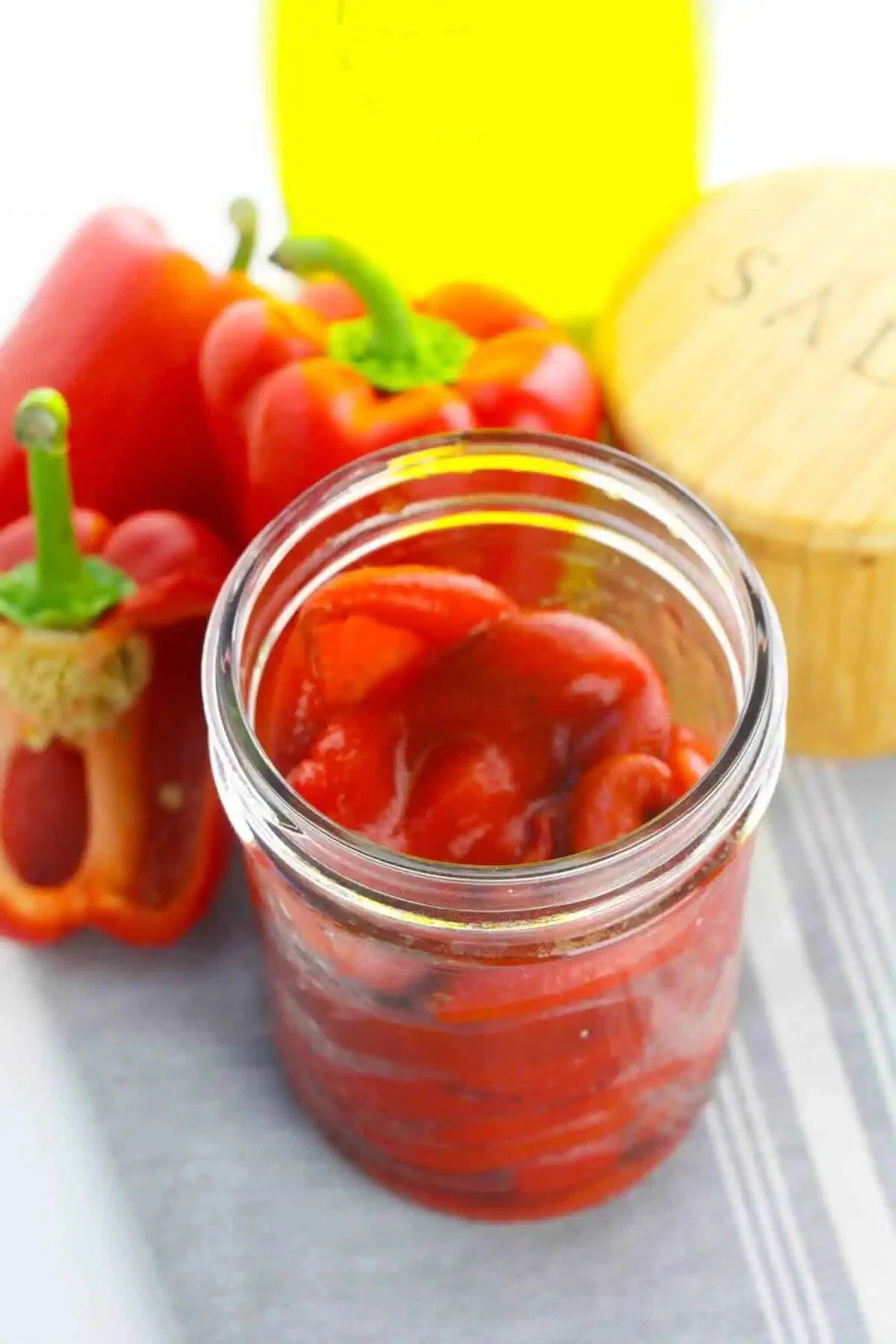 Homemade Roasted Red Bell Peppers