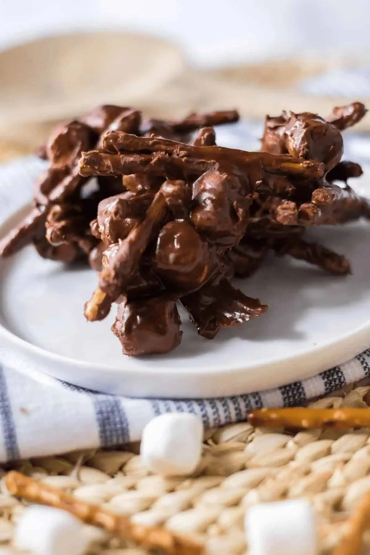 Peanut Butter Chocolate Haystacks