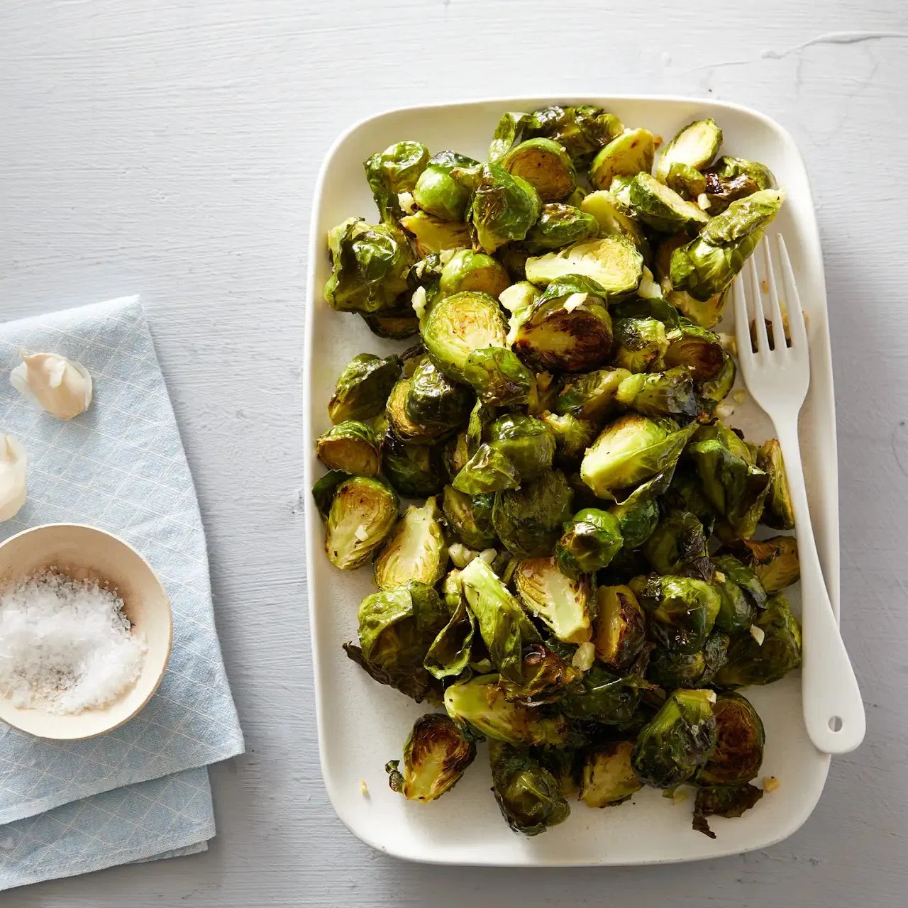 Garlic Roasted Brussels Sprouts