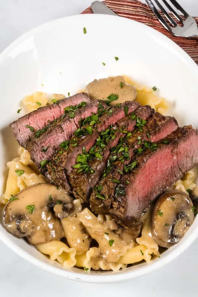 Filet Mignon in Sherry Mushroom Cream Sauce
