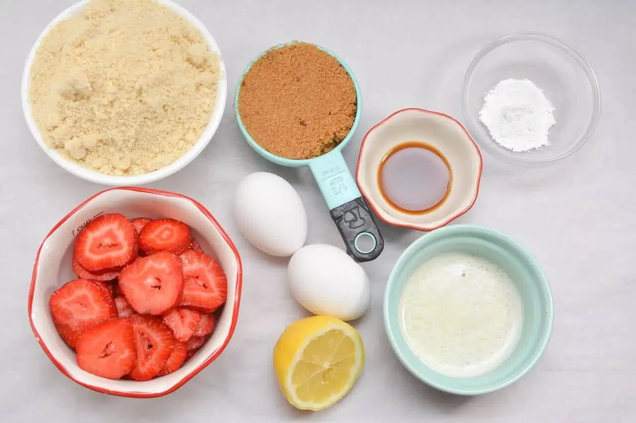 Strawberry Lemon Blondies
