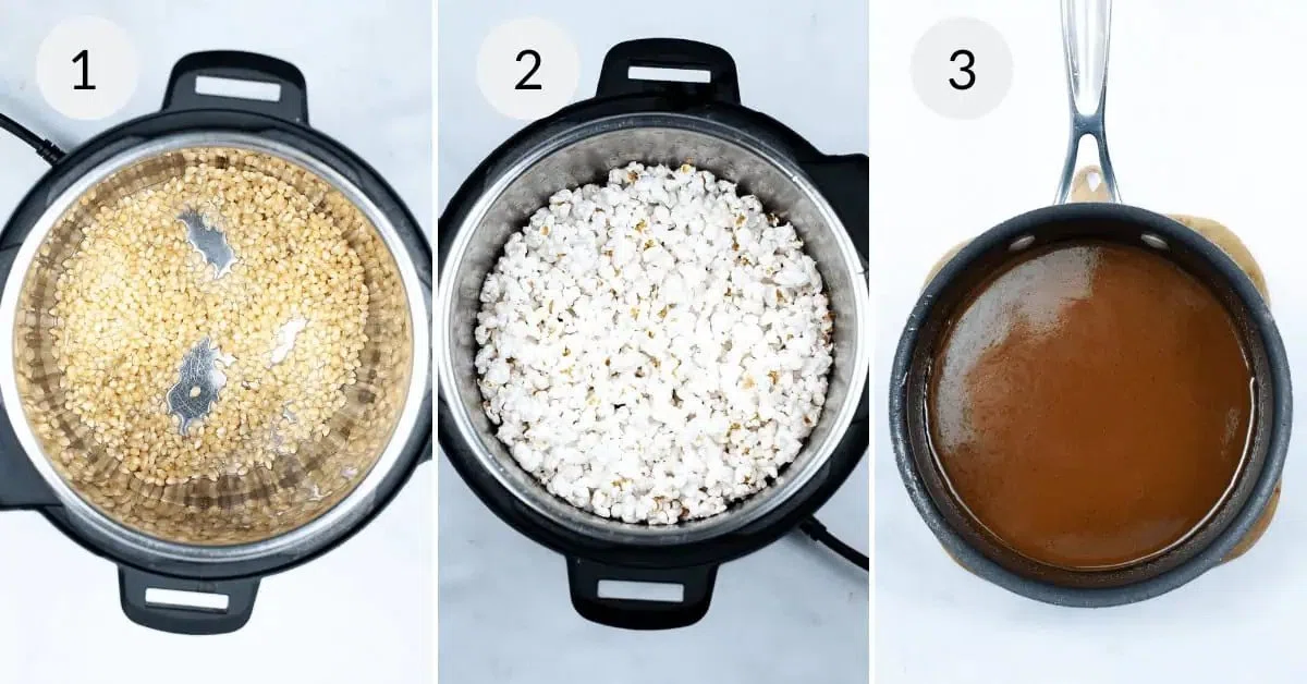 Caramel Instant Pot Popcorn