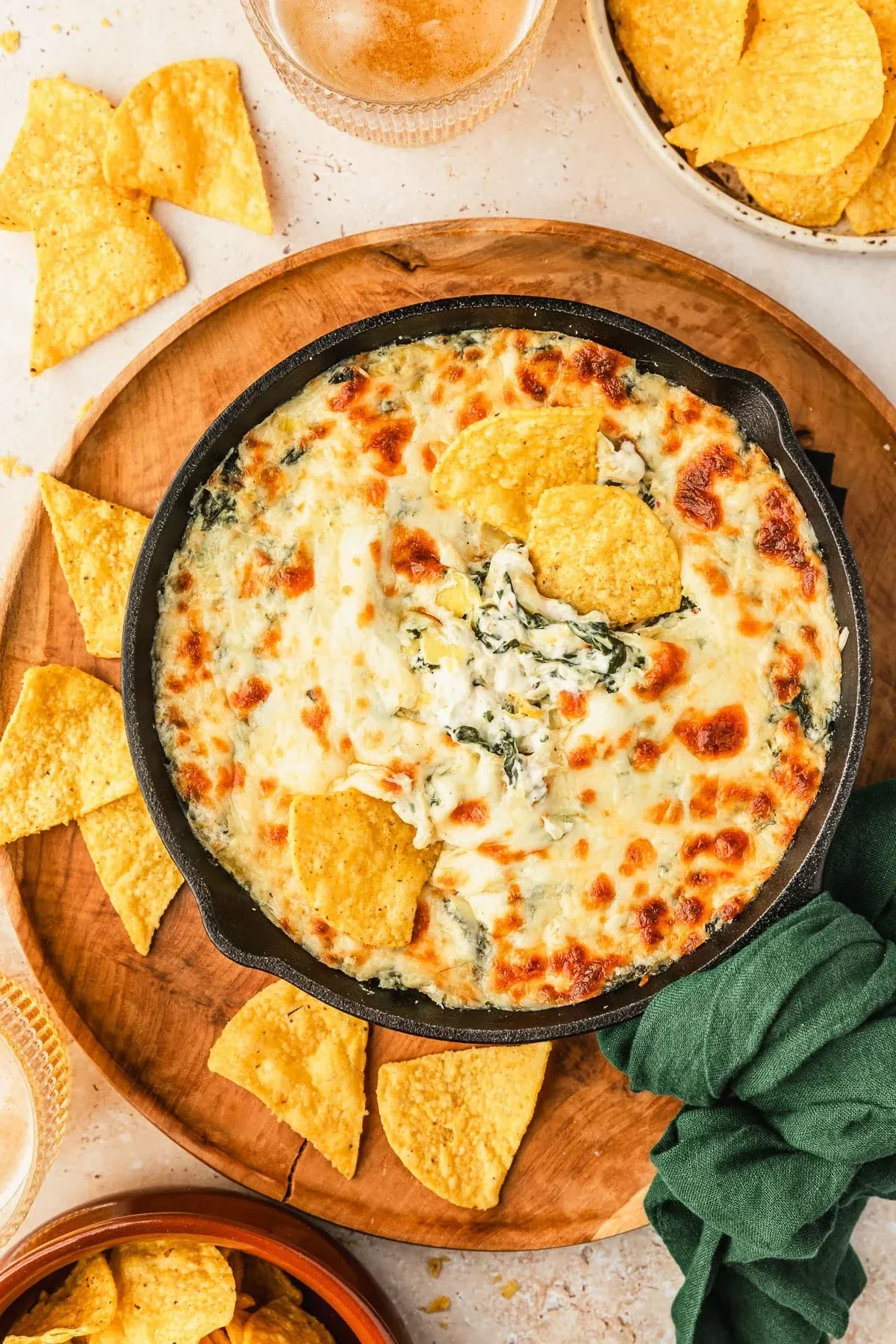 No Mayo Spinach Artichoke Dip