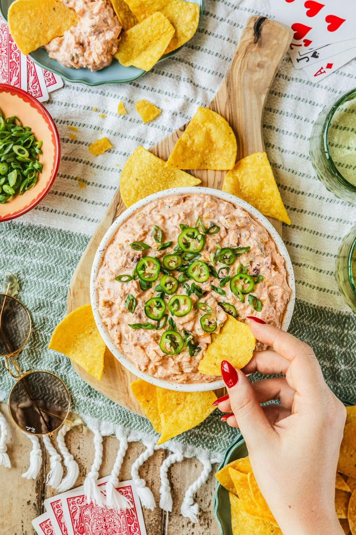 Boat Dip with Roasted Corn