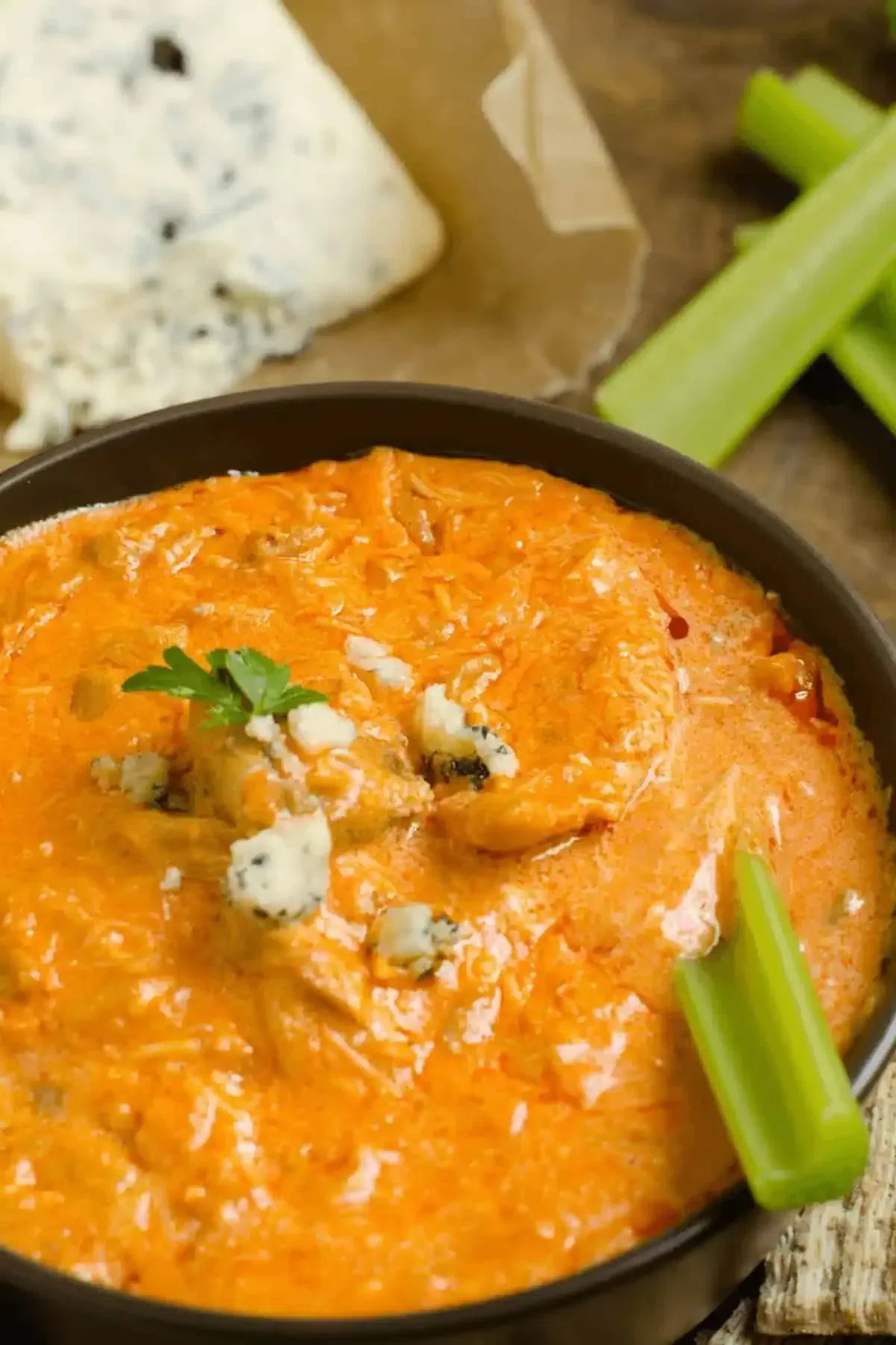Cottage Cheese Buffalo Chicken Dip