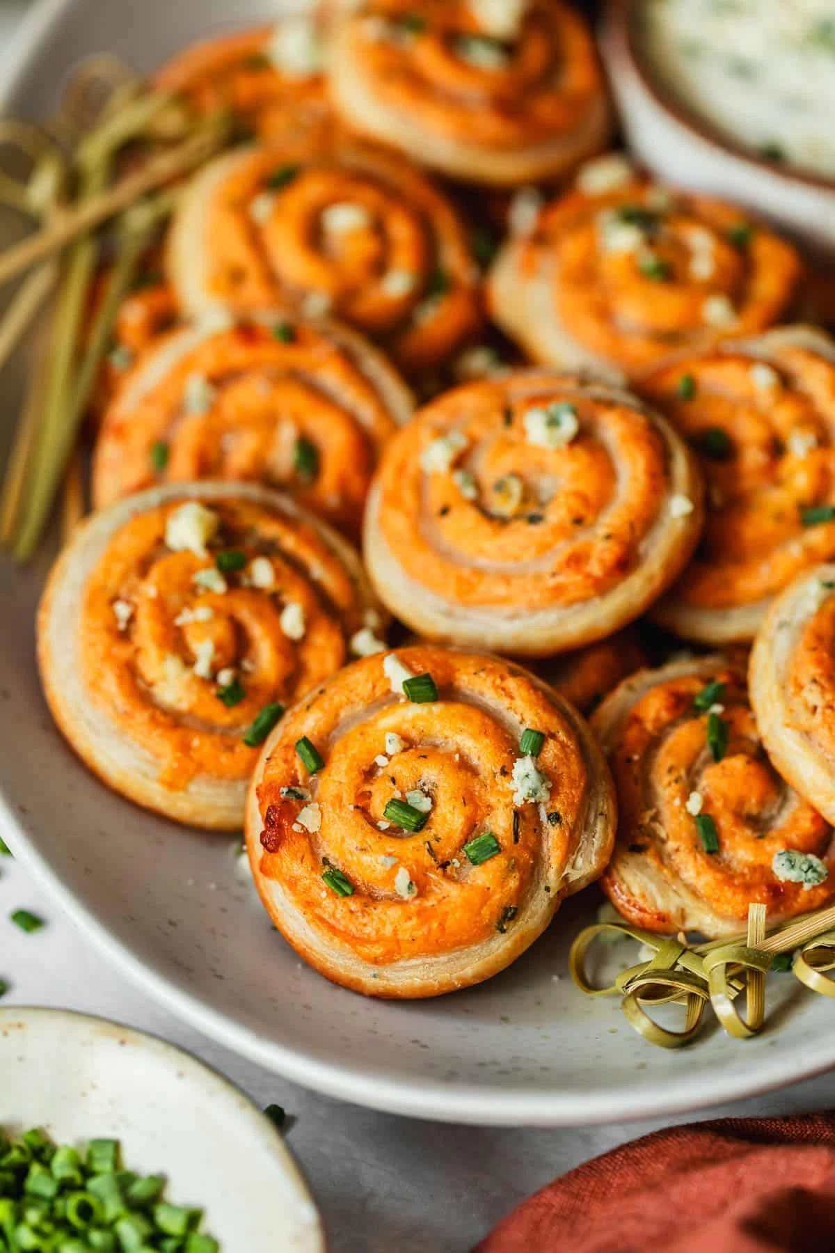 Buffalo Chicken Pinwheels