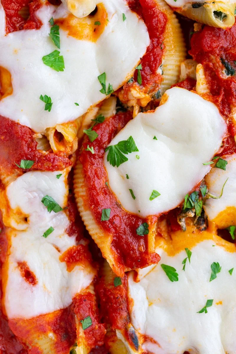 Spinach and Ricotta Stuffed Shells