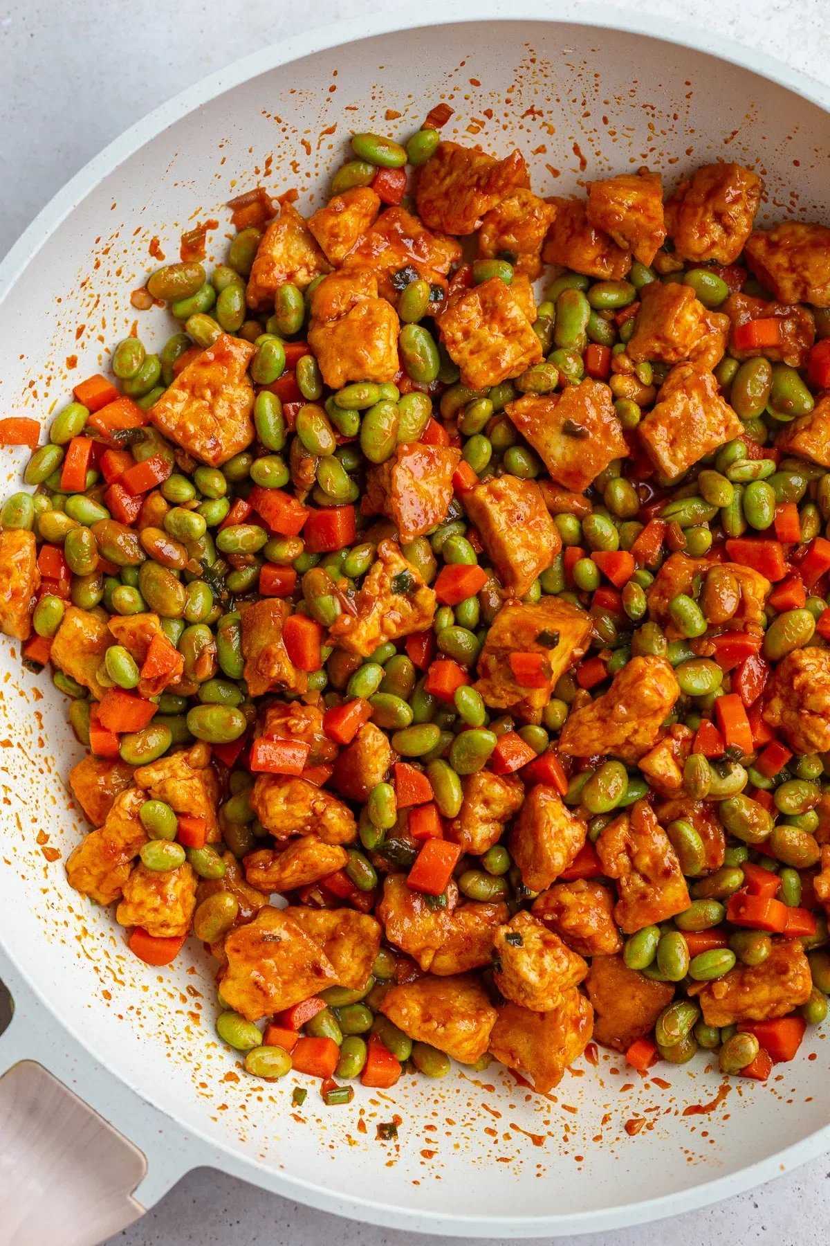 Gochujang Tofu & Edamame Stir Fry