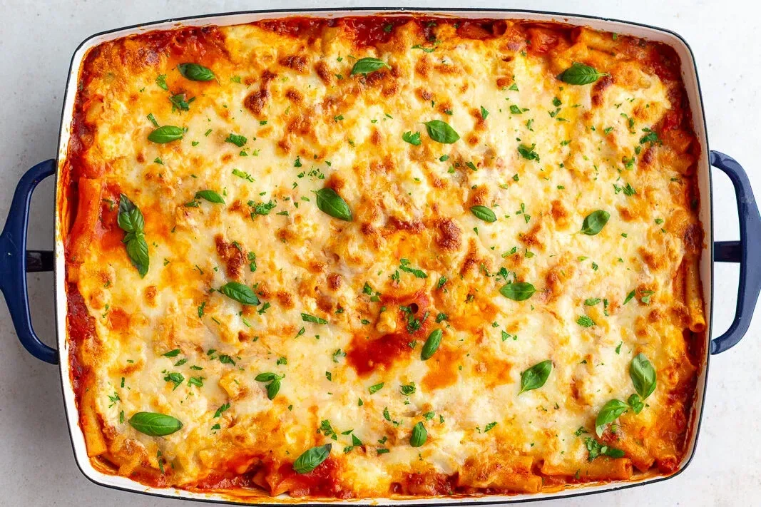 Easy Baked Ziti Without Meat
