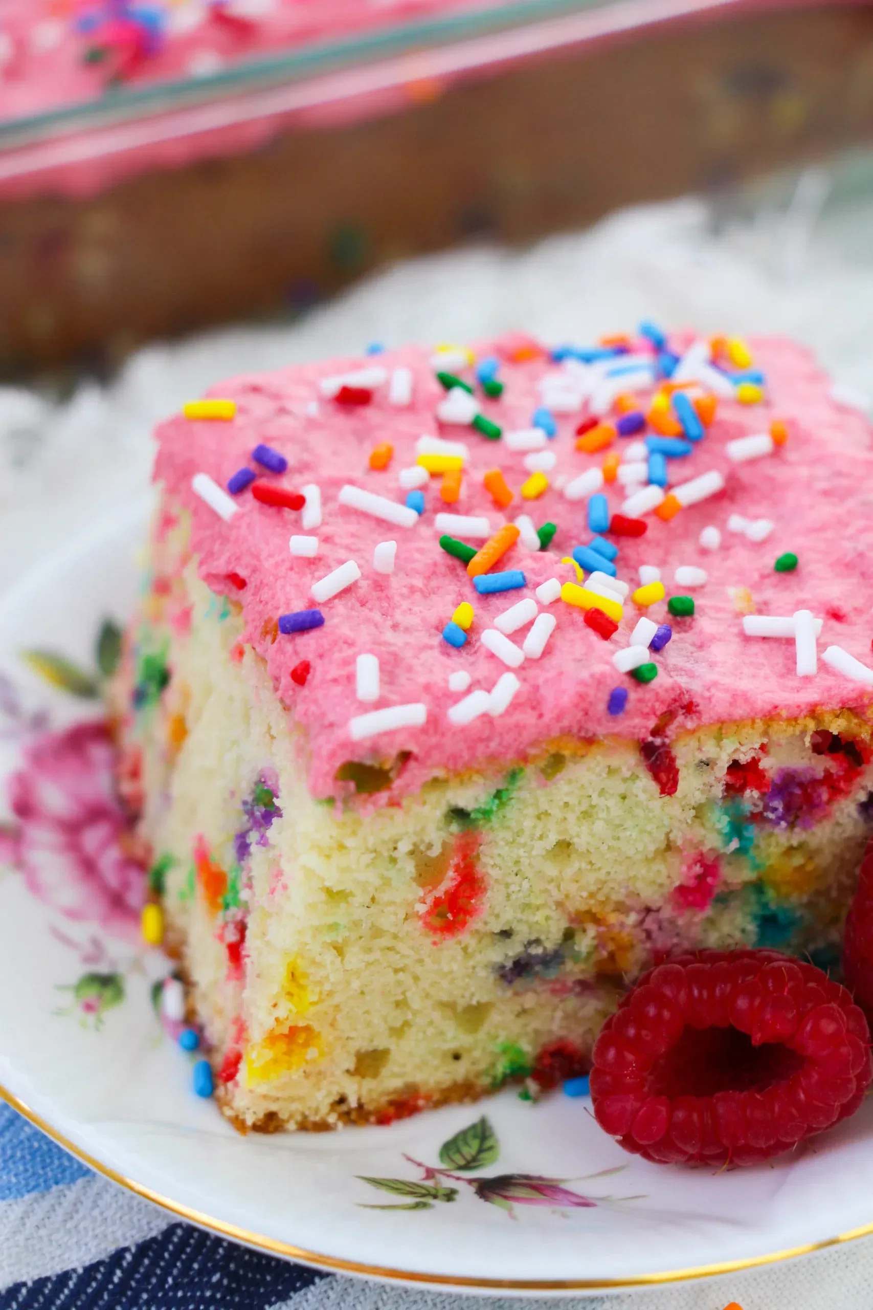 Homemade Confetti Cake