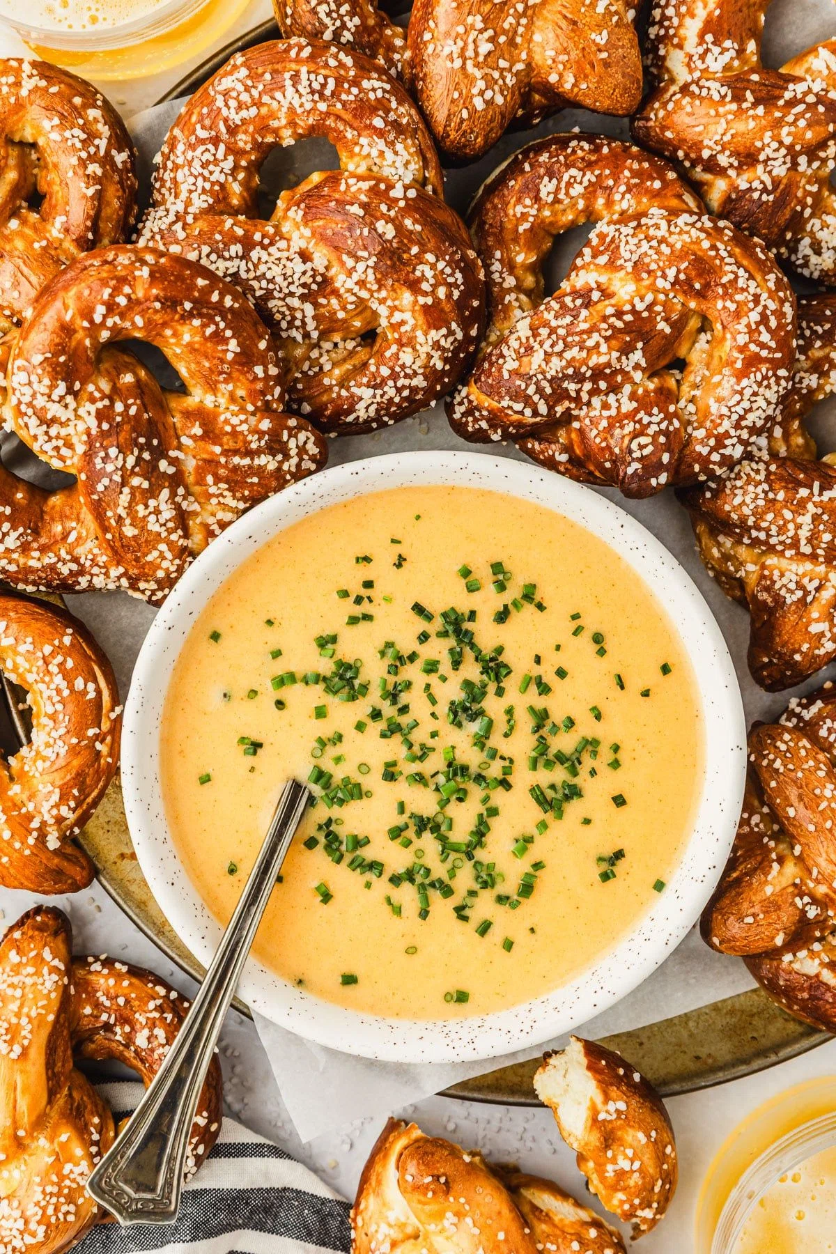 Easy Beer Cheese Dipping Sauce for Pretzels