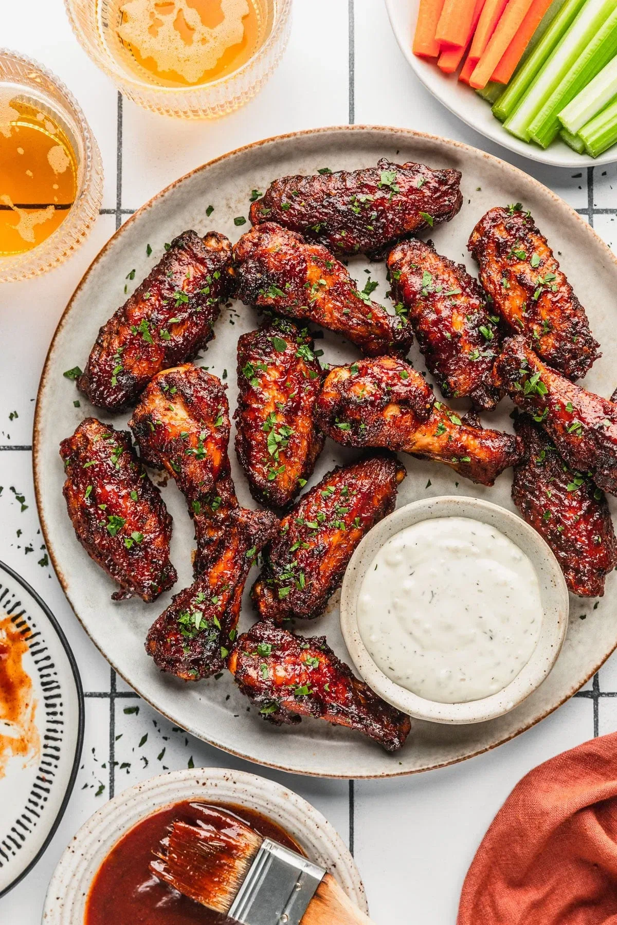 Air-Fryer BBQ Chicken Wings