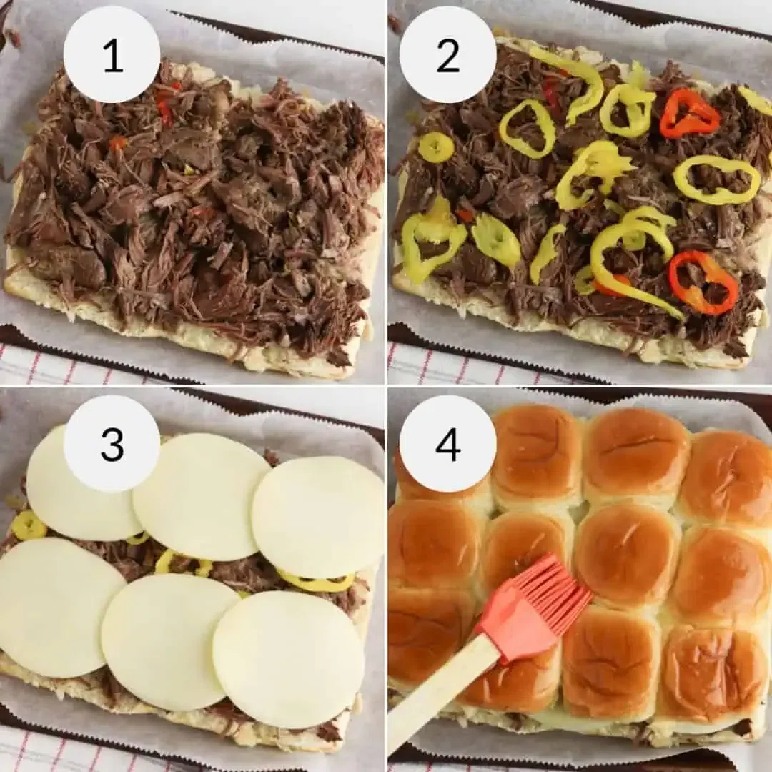 Crockpot Italian Beef Sliders