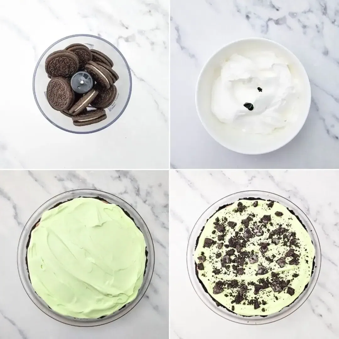 Mint Oreo Pudding Pie