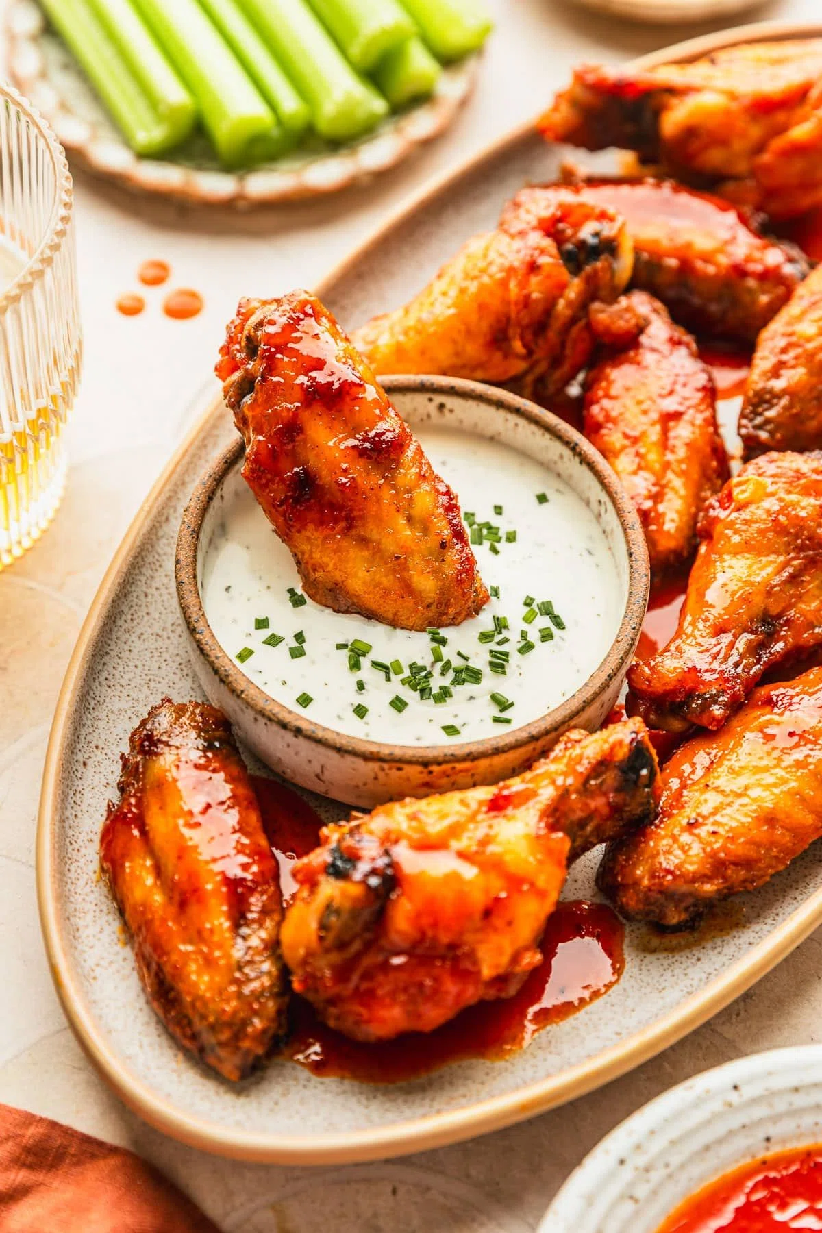 Crispy Hot Honey Buffalo Wings