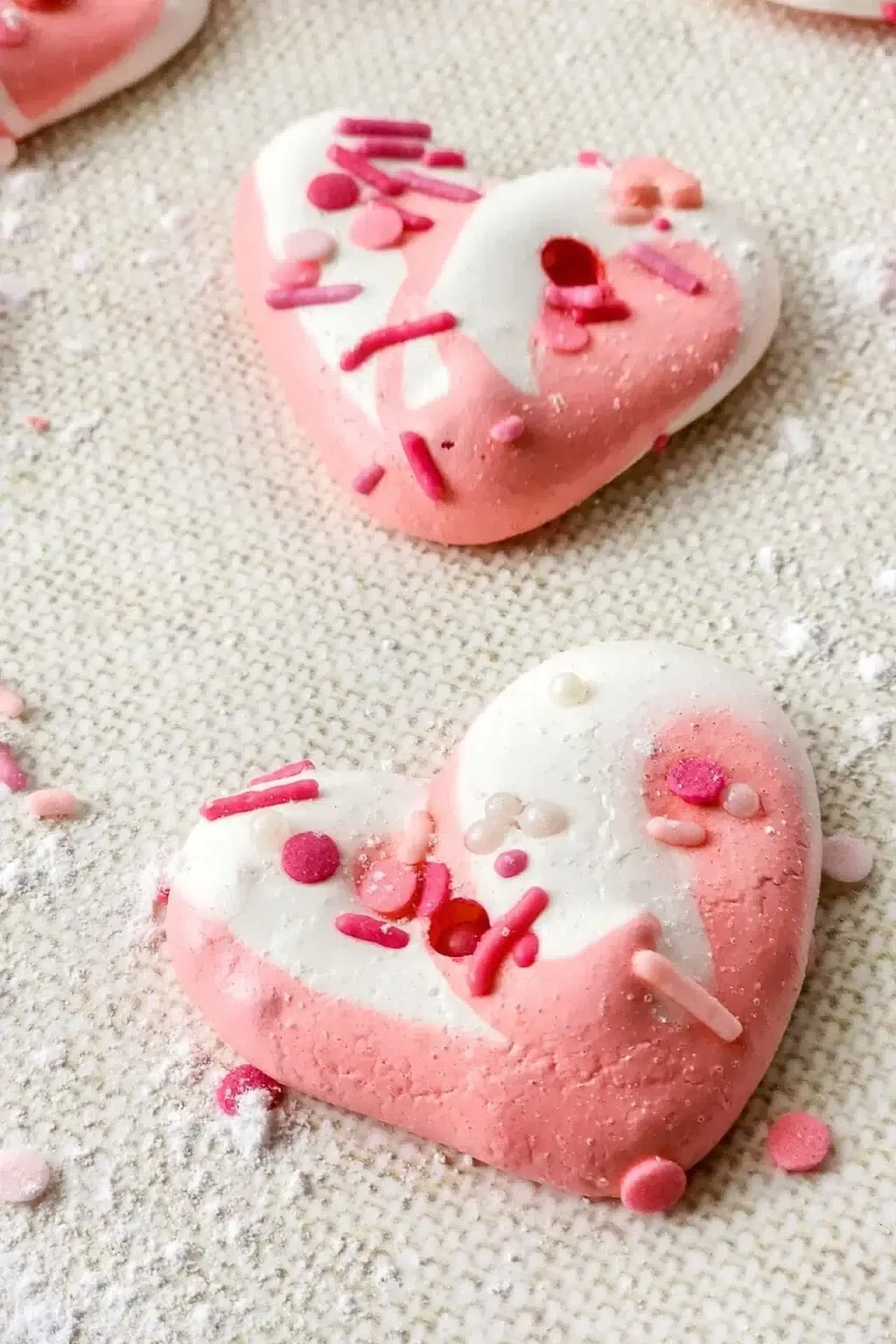 Valentine Meringue Cookies