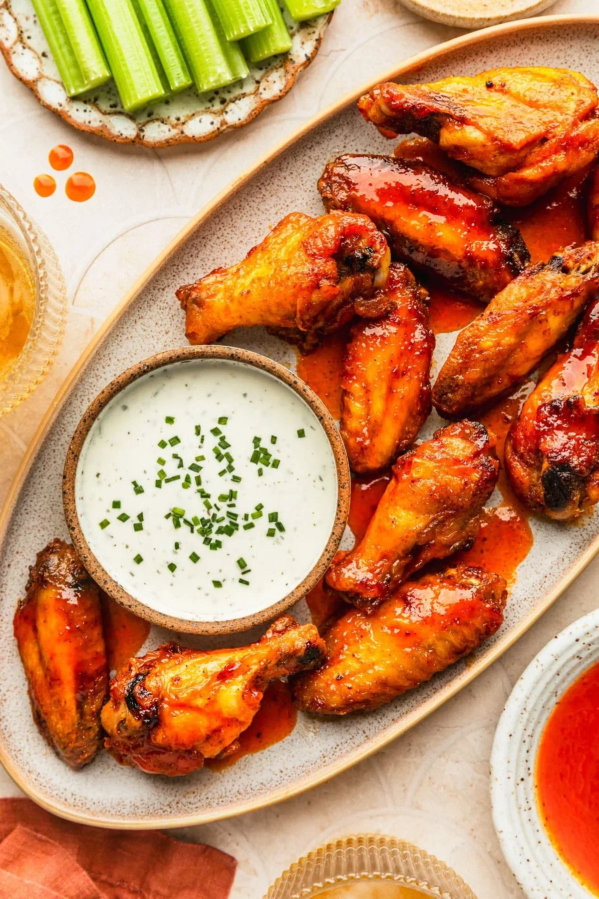 Crispy Hot Honey Buffalo Wings