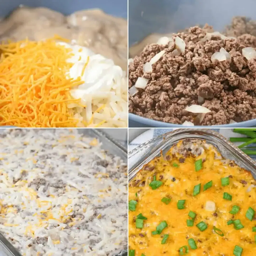 Hamburger and Hash Brown Casserole