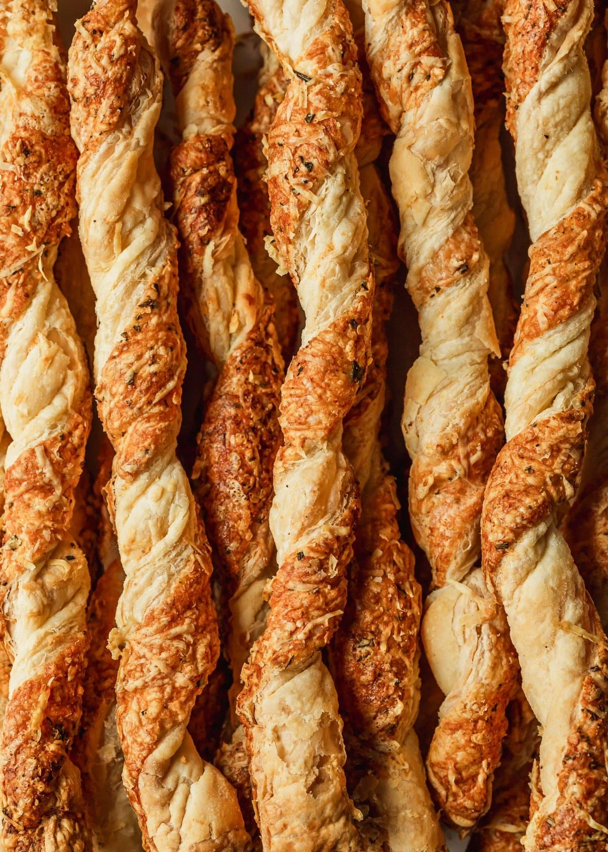 Savory Parmesan Cheese Puff Pastry Twists