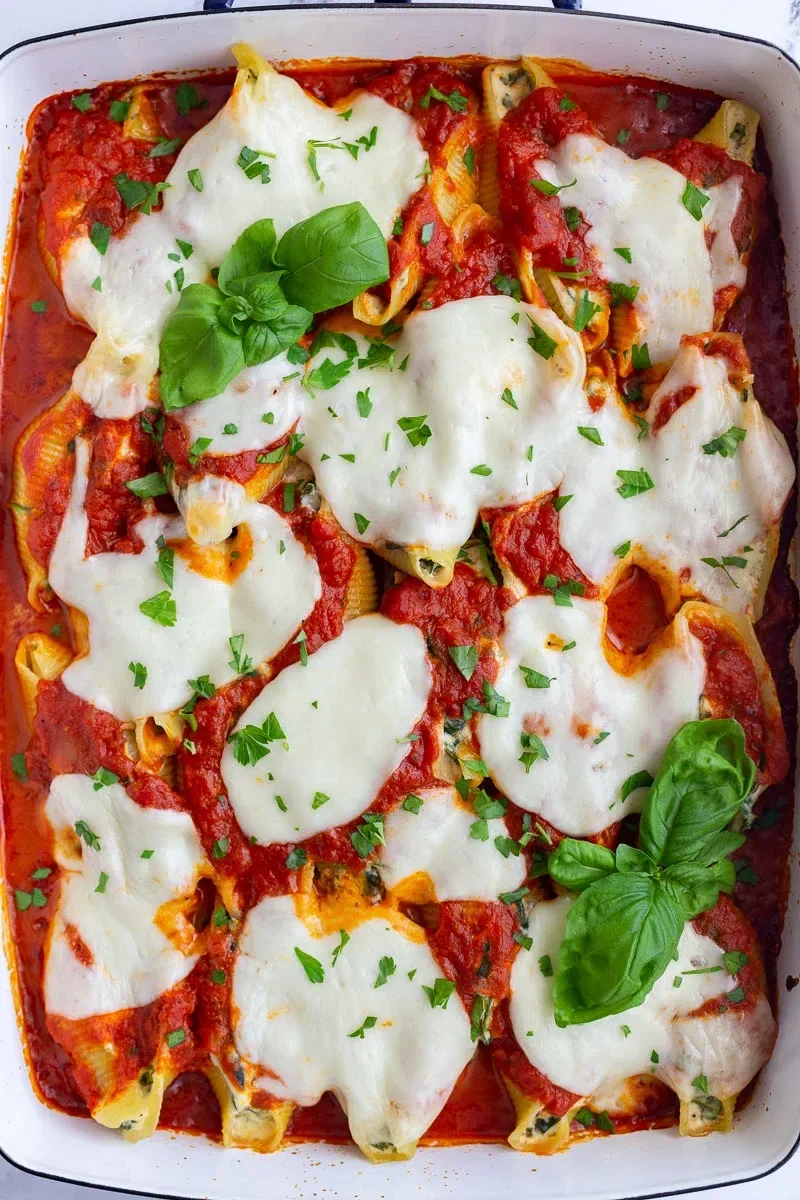 Spinach and Ricotta Stuffed Shells
