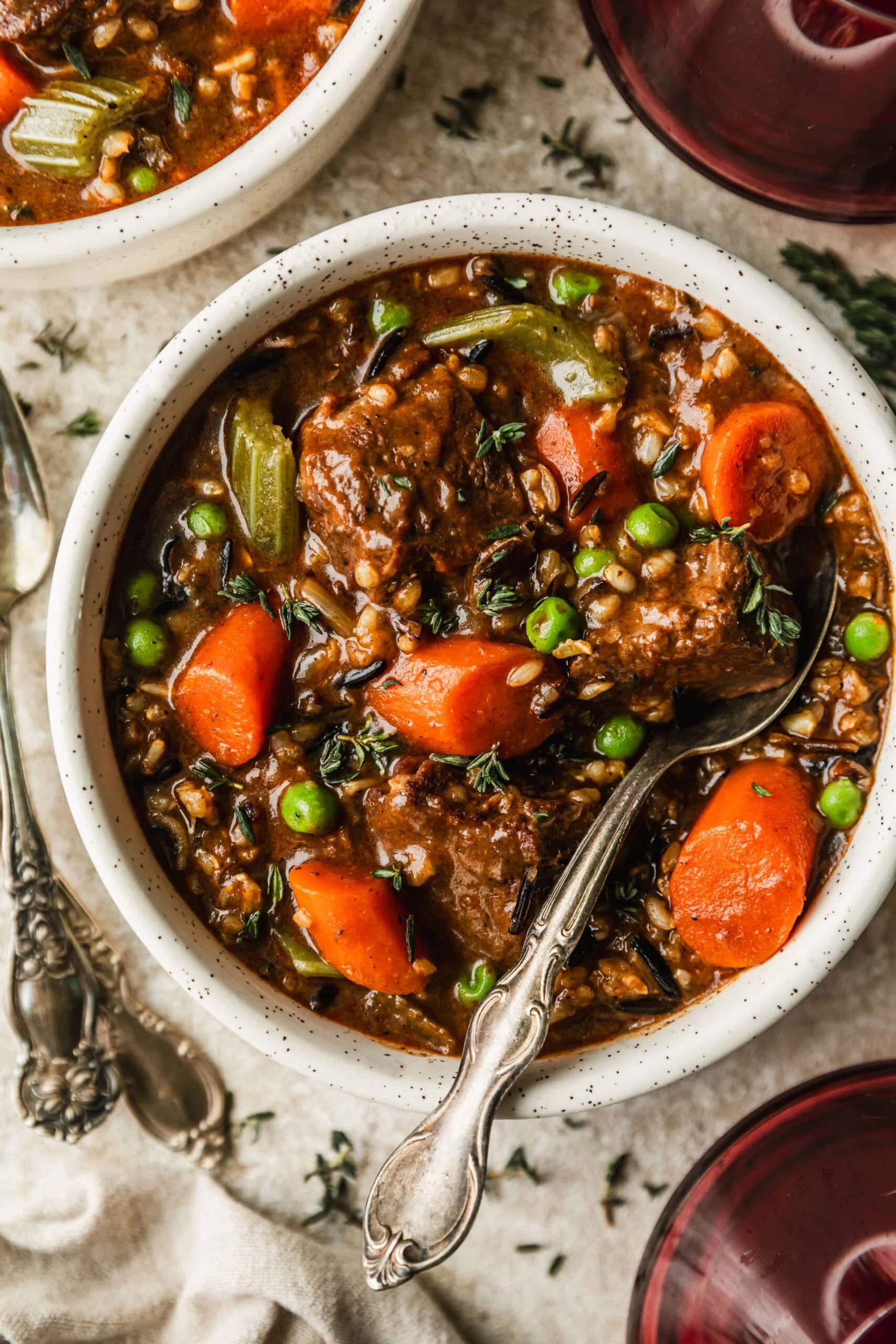 Brisket Beef Stew with Wild Rice & Vegetables