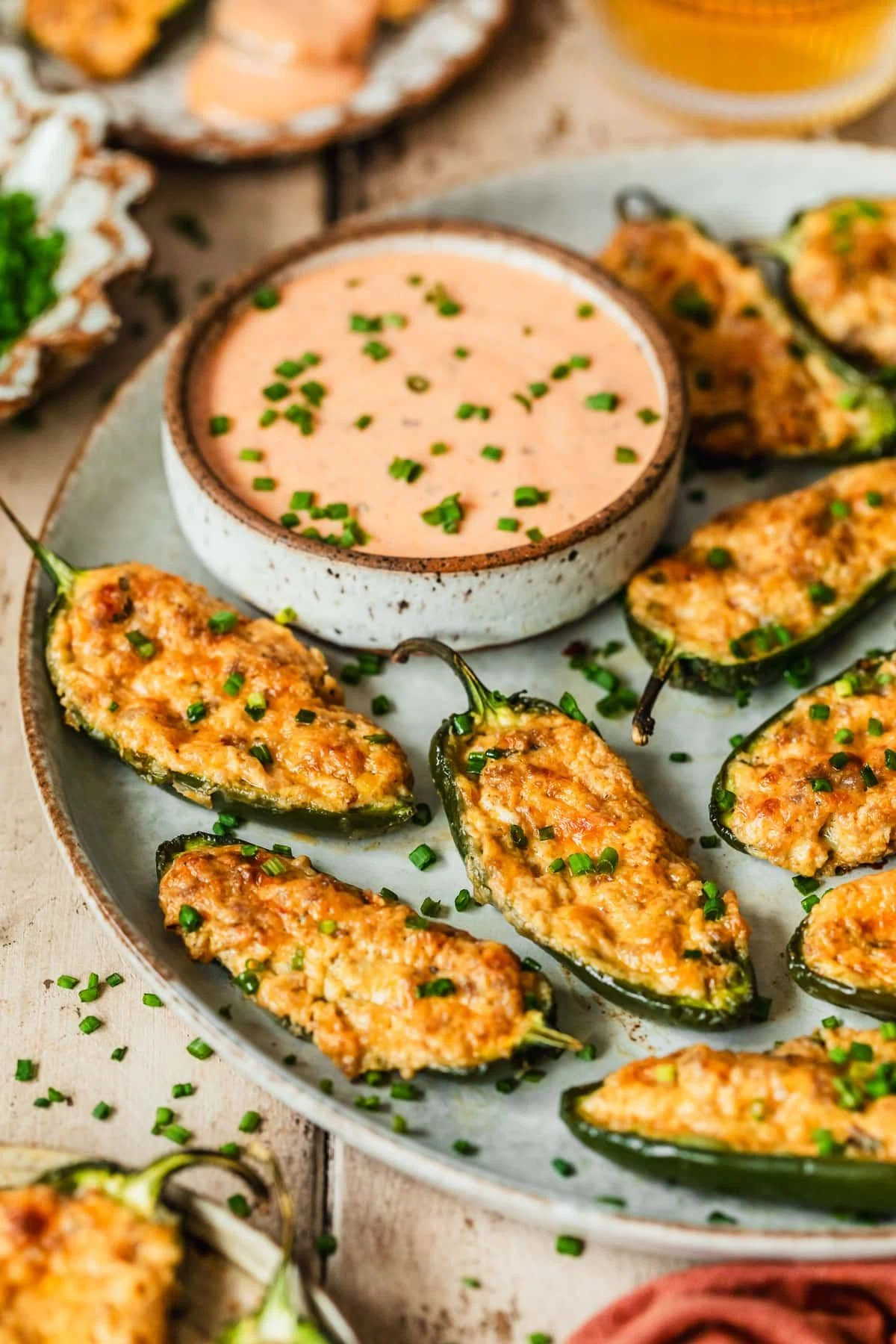Cheesy Jalapeño Poppers with Sausage
